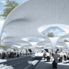 1999 Architecture competition: Stuttgart central station Architects: Ingenhoven Architects